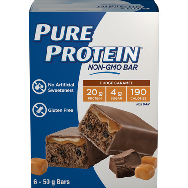 Buy Pure Protein Fudge Caramel Non-GMO bar at Well.ca | Free Shipping ...