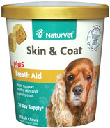 Naturvet Skin & Coat Plus Breath Aid Soft Chews