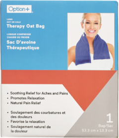 Option+ Long Hot or Cold Therapy Oat Bag