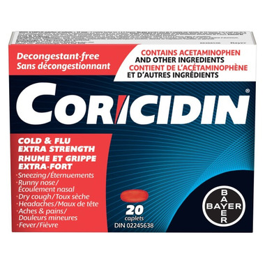 Coricidin II Decongestant Free Cold and Flu Extra Strength Coricidin II Decongestant Free Cold and Flu Extra Strength