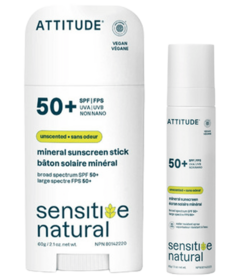ATTITUDE SPF 50 Sensitive Skin Sunscreen Bundle
