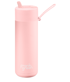 frank green Ceramic Reusable Bottle with Flip Straw Lid Blushed