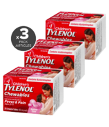 Tylenol Comprimés à mâcher pour enfants Gomme à bulles format boni
