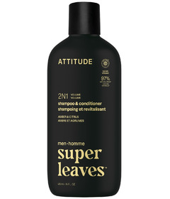 ATTITUDE Super Leaves Men 2in1 Shampoo & Conditioner Amber & Citrus