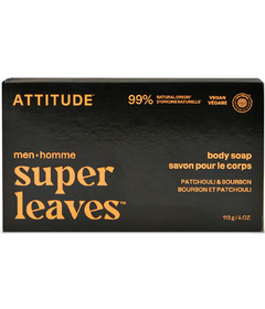 ATTITUDE Super Leaves Men Body Soap Patchouli & Bourbon