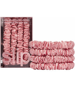 slip Pure Silk Skinny Scrunchies Rose