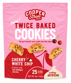 Cooper Street Mini Twice Baked Cookies Cherry White Chip 