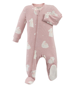 ZippyJamz Footed Bamboo Sleeper Some-Bunny Loves You