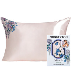 Kitsch x Bridgerton Standard Satin Pillowcase Wisteria