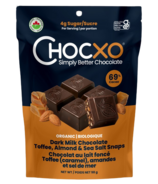 ChocXO Dark Milk Toffee Almond & Sea Salt Snaps