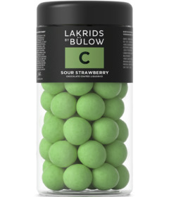 image of Lakrids C Chocolate Coated Liquorice Sour Strawberry with sku:340756