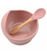 Glitter & Spice Silicone Bowl + Spoon Set Dusty Rose