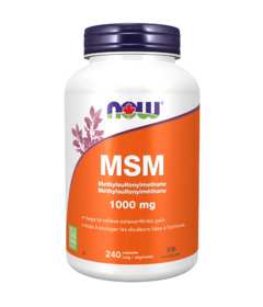 image of NOW MSM 1,000mg with sku:19214