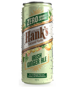Hank's Natural Soda Zero Sugar Irish Ginger Ale