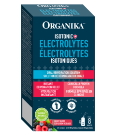 Coffret d'électrolytes isotoniques Organika Berry Blast