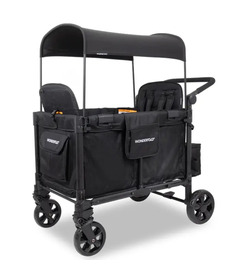 WonderFold Elite W4 Pro Quad Stroller Wagon Black