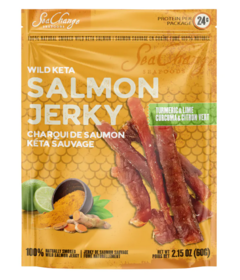 SeaChange Seafoods Wild Keta Salmon Jerky Tumeric & Lime