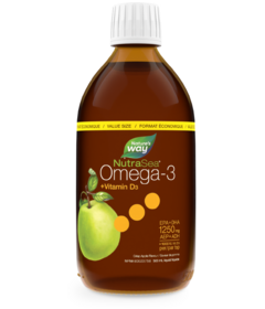 NutraSea +D Omega-3 + Vitamin D Liquid Apple