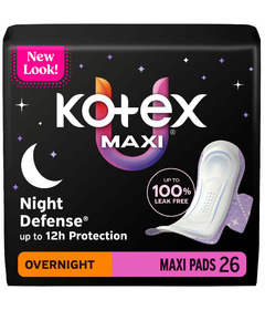 U by KOTEX Core Maxi Winged Overnight Pads