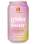 Gldn Hour eau pétillante au melon d'eau et à la lime avec collagène