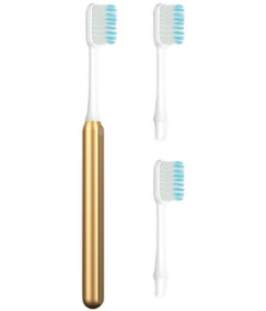 Nada Kids Toothbrush Starter + 2 Brush Heads Soft Gold