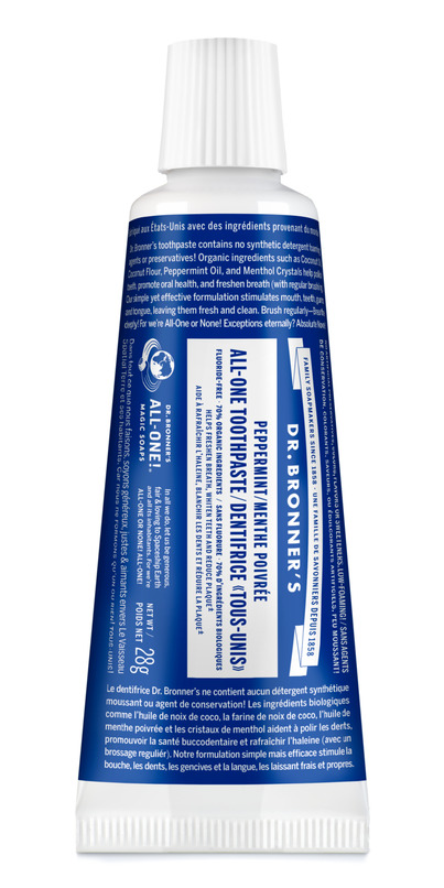 dr bronner's travel toothpaste