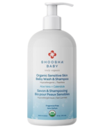 Lavage et shampooing biologique pour bébé pour la peau sensible de Shoosha