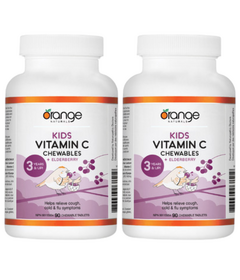 Orange Naturals Kids Vitamin C Chewables + Elderberry Bundle