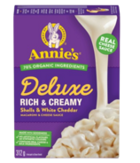 Annie's Homegrown Deluxe Rich & Macaroni crémeux au cheddar blanc & Fromage