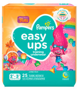 Pampers Trolls Easy Ups Training Underwear Filles