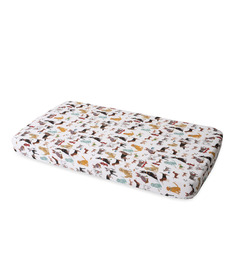 Little Unicorn Cotton Muslin Crib Sheet Woof