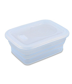 Minimal Silicone Collapsible Container Clear