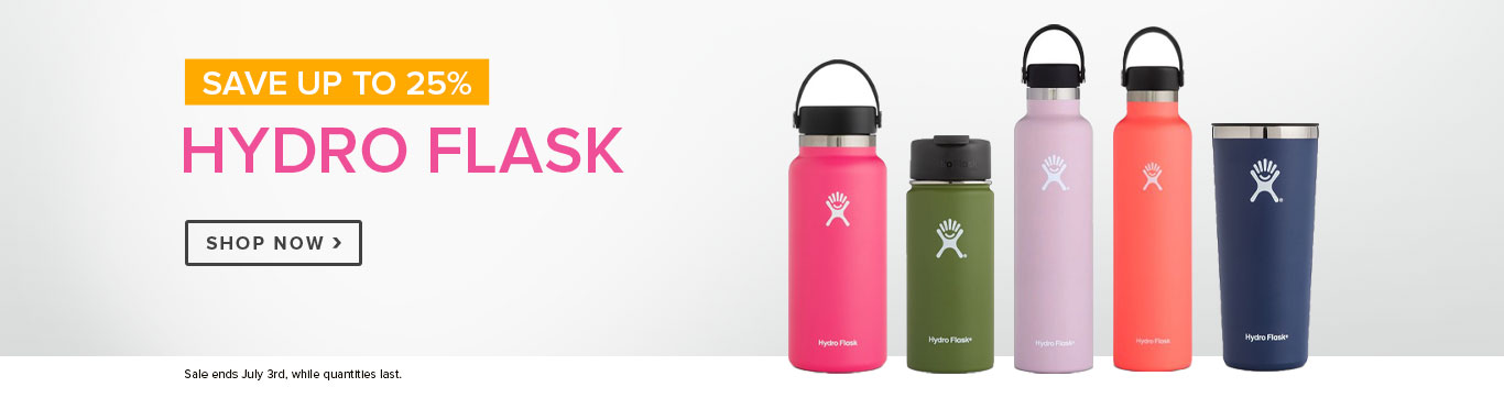 Save up to 25% on Hydro Flask