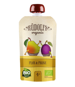 Rudolfs Organic Pear & Prune Puree