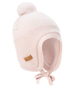 Jan & Jul Knit PomPom Winter Hat Light Pink
