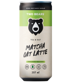 Two Bears Frothed Matcha Tea Oat Latte