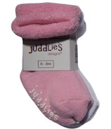 Juddlies 2 Pack Socks Pink and White