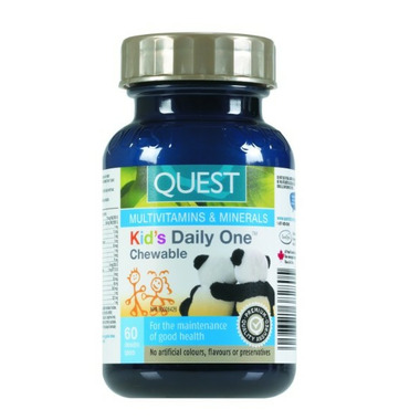 Quest Kid\'s Daily One Chewable Multivitamins & Minerals Quest Kid\'s Daily One Chewable Multivitamins & Minerals