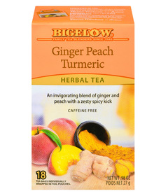 Bigelow Ginger Peach Turmeric Herbal Tea