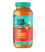 Naked & Saucy Sauce de mijotage au curry thaï rouge biologique