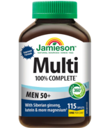 Jamieson Multivitamines 100% complètes pour les hommes de 50 ans et plus