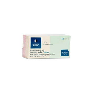 Business Source Reposition Pop-Up Adhesive Notes Business Source Reposition Pop-Up Adhesive Notes