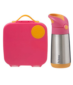 b.box Lunch Box & Water Bottle Strawberry Shake Bundle