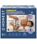 The Honest Company Club Box Overnight Diapers Cozy Cloud et Star Signs