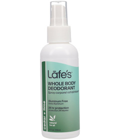 Lafe's Body Care Whole Body Deodorant Spray Cedar + Lime