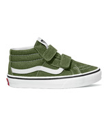 Vans Chaussures Color Theory pour enfants, collection Sk8-Mid, pesto