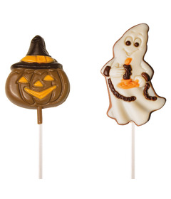 Ickx Chocolate Lollipops Pumpkin and Ghost 
