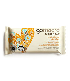 GoMacro Everlasting Joy Coconut Almond Butter Chocolate Chip Bar