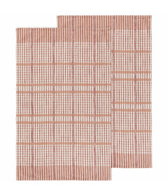 Danica Heirloom Pewter Finley Check Dishtowels 