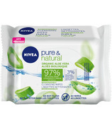 Nivea Biodegradable Pure & Lingettes nettoyantes naturelles pour le visage